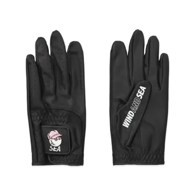 WIND AND SEA x Malbon Golf Golf Glove "Black"