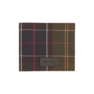 Barbour Tartan Check Bi-Fold Wallet "Brown"