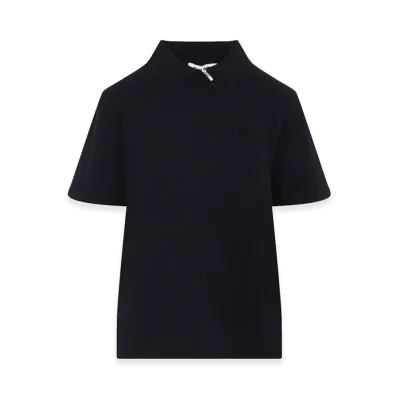 MIU MIU Women's Zip Polo Shirt "Blue"