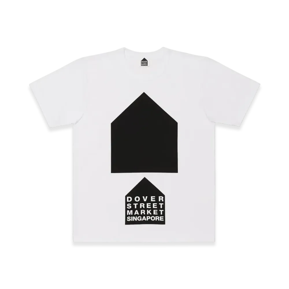 COMME des GARCONS x DSM DOVER STREET MARKET Exclusive Singapore 2huts T-Shirt "White"