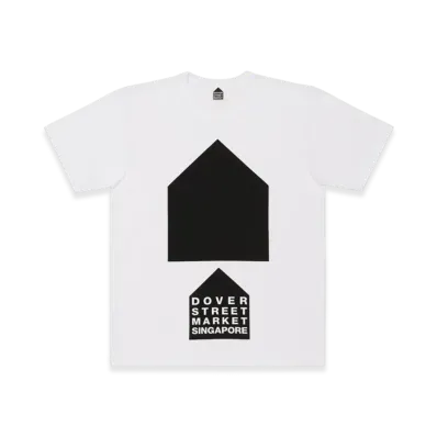 COMME des GARCONS x DSM DOVER STREET MARKET Exclusive Singapore 2huts T-Shirt "White"