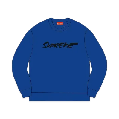 Supreme Futura Logo Crewneck "Royal"