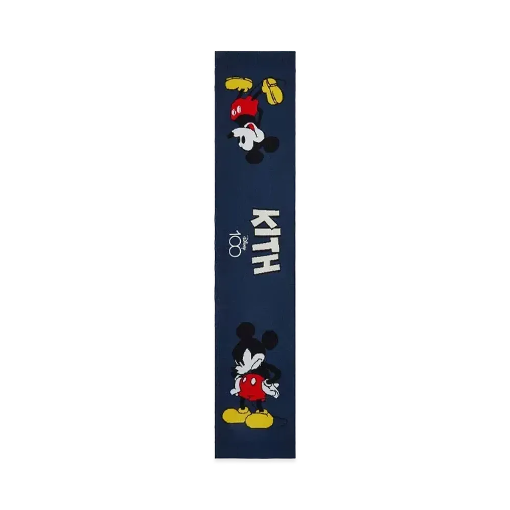 Kith x Disney Mickey & Friends Knitted Mickey Scarf "Nocturnal Heather"