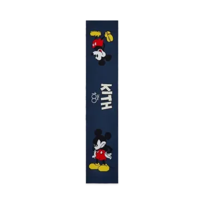 Kith x Disney Mickey & Friends Knitted Mickey Scarf "Nocturnal Heather"