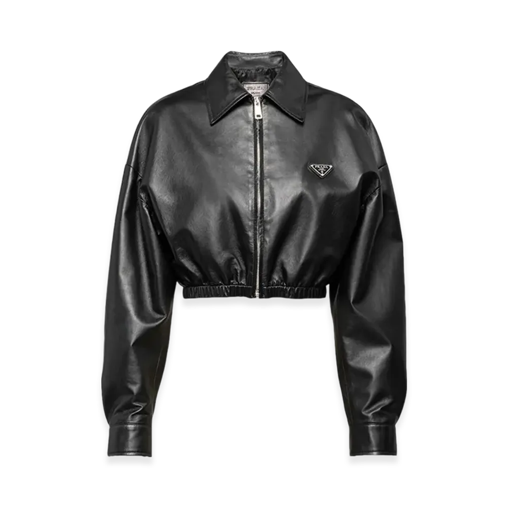 PRADA Women's Leather Jacket "Black"