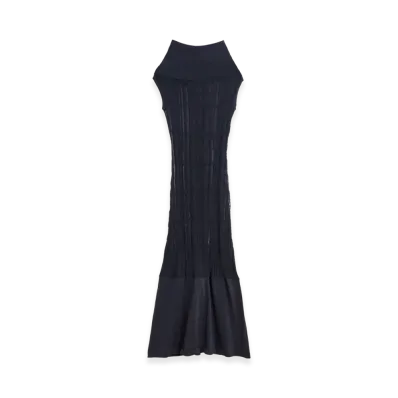 OUR LEGACY Women's Cover Dress "Washed Navy Tech Cotton"