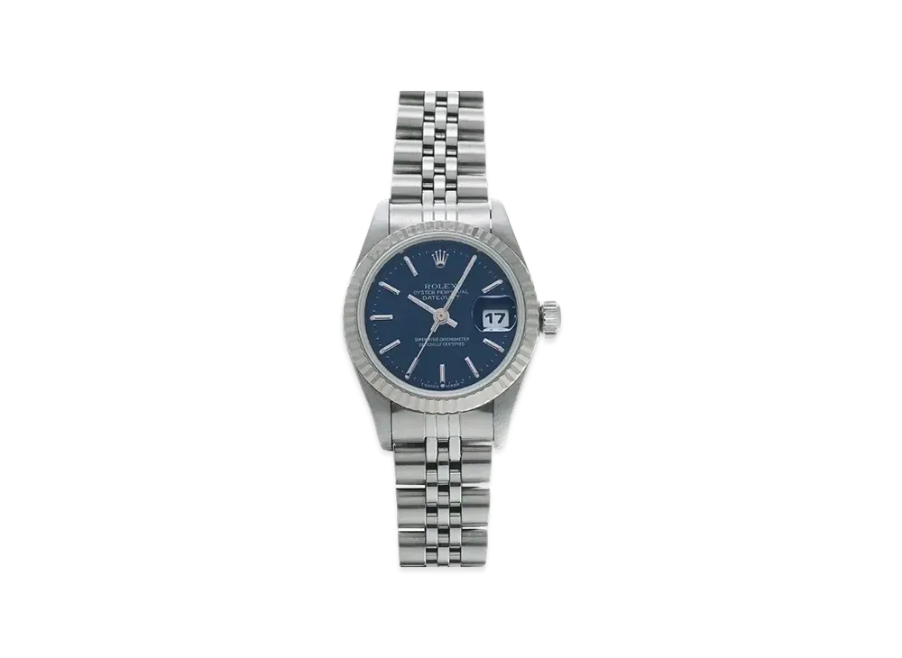 ROLEX Lady-Datejust "Blue/Stainless Steel/White Gold"