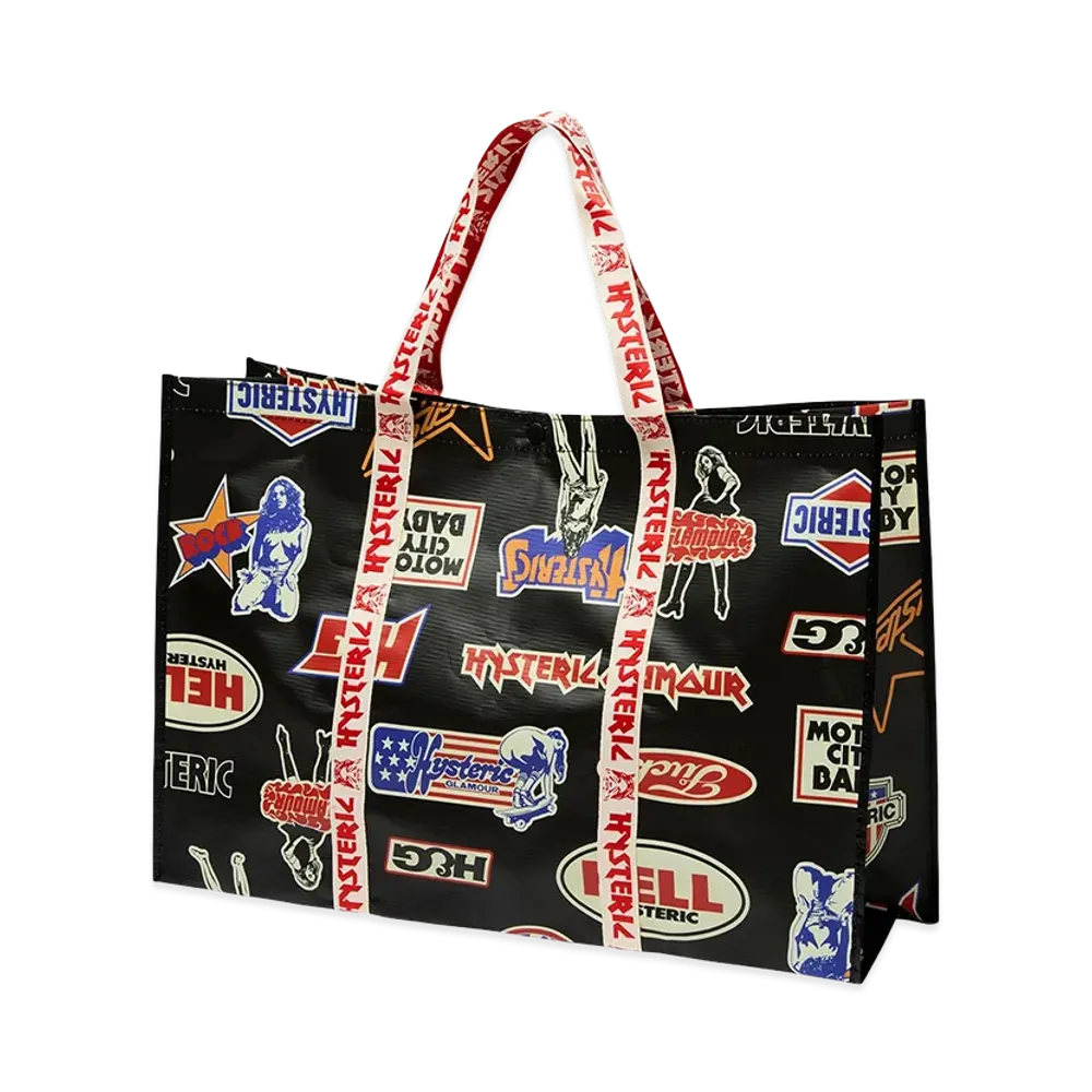 HYSTERIC GLAMOUR Rock City Big Tote Bag "Black"
