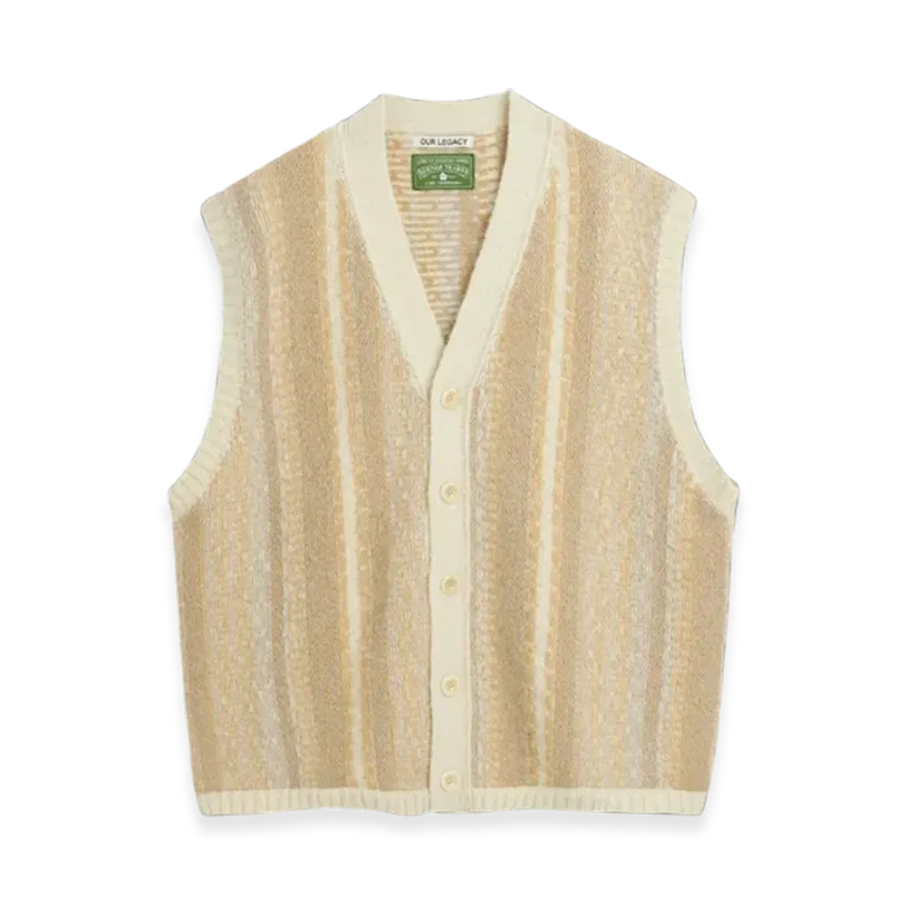 OUR LEGACY x Denim Tears x Tupac Knitted Vest "Vertical Stripe"