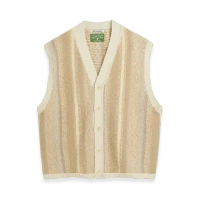 OUR LEGACY x Denim Tears x Tupac Knitted Vest "Vertical Stripe"