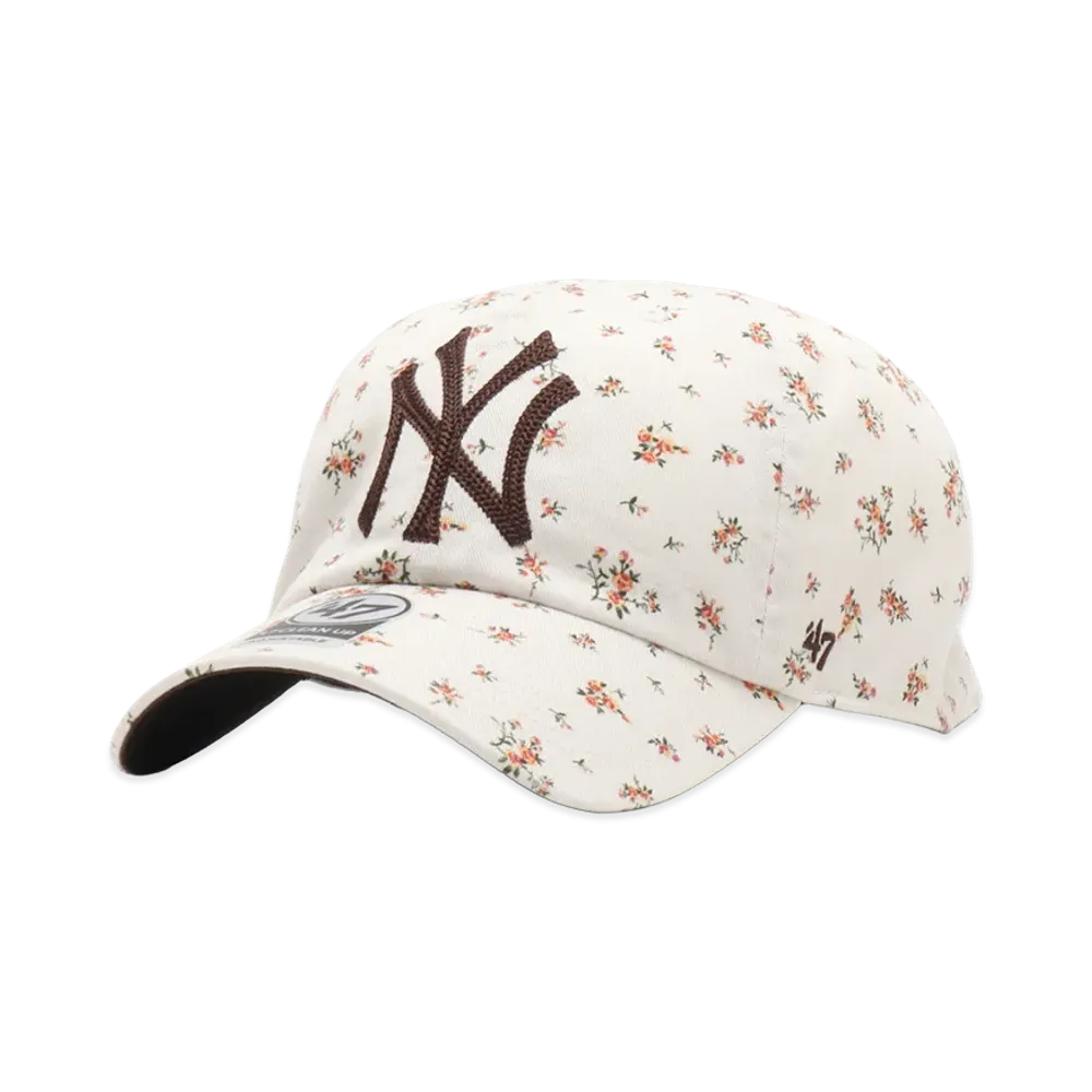 atmos pink x 47 Women's Clean Up Yankees Flower "White"