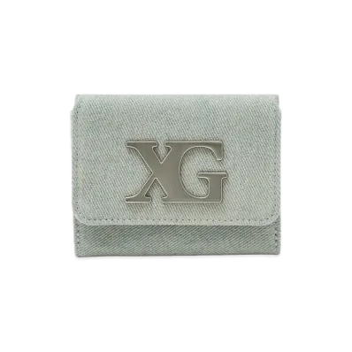 X-Girl XG Emblem Clasp Mini Wallet "Light Indigo"