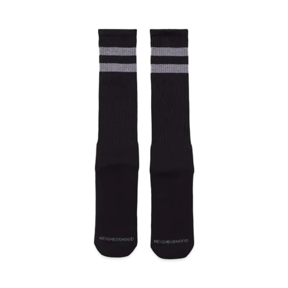 NEIGHBORHOOD Classic 3pac Long Socks "Black"