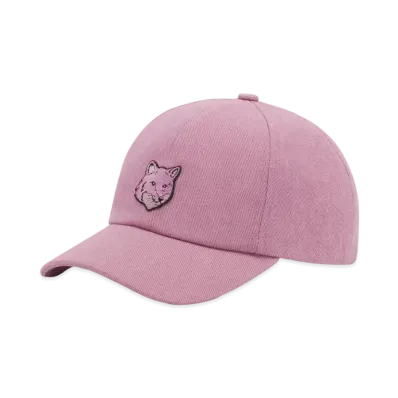 Maison Kitsune Bold Fox Head 6P Cap "Rosebud"