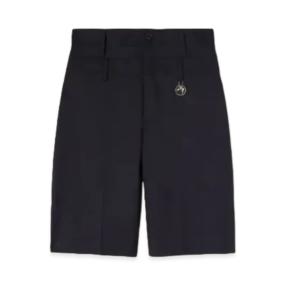 AMBUSH Rawedge Double Belted Shorts "Navy"