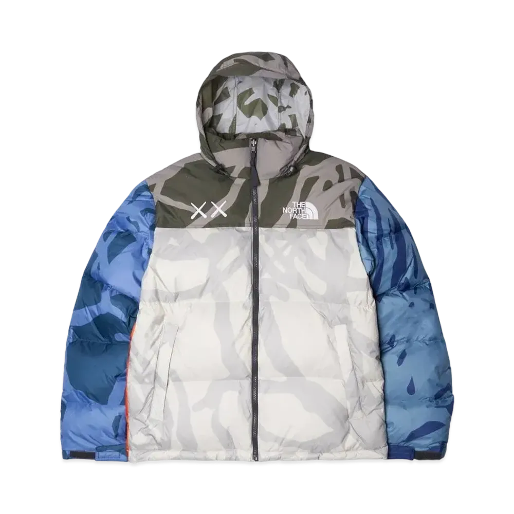The North Face x Kaws Nuptse Jacket "Grey Blue"