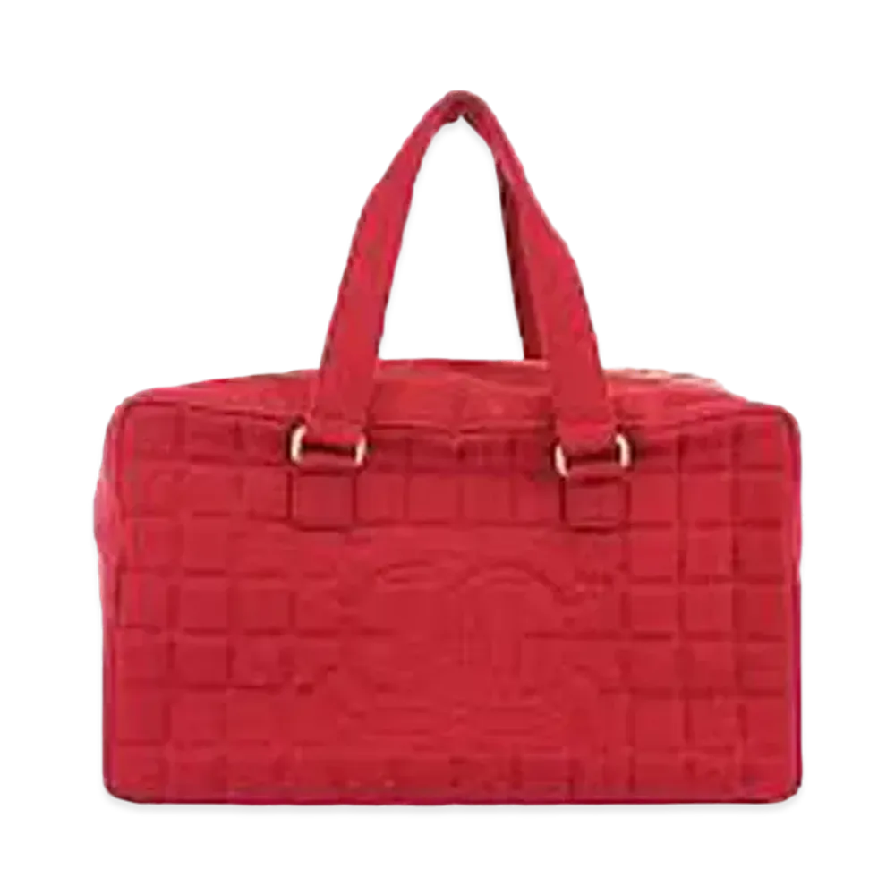 CHANEL Chocolate Bar Hand Bag "Red"