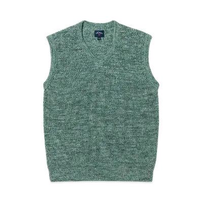 Noah Twisted Yarn Sweater Vest "Green"