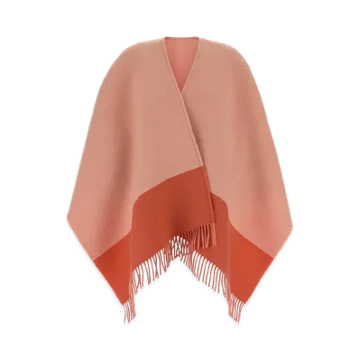 GUCCI Women's Wool Blend Cape "Pink"