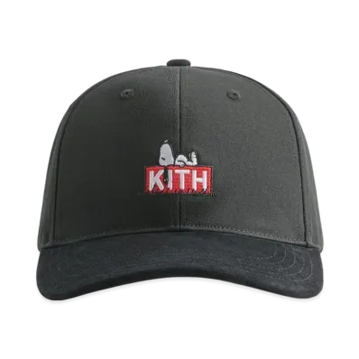 Kith x Peanuts 75 Twill Aaron Classic Cap With Suede Brim "Black"