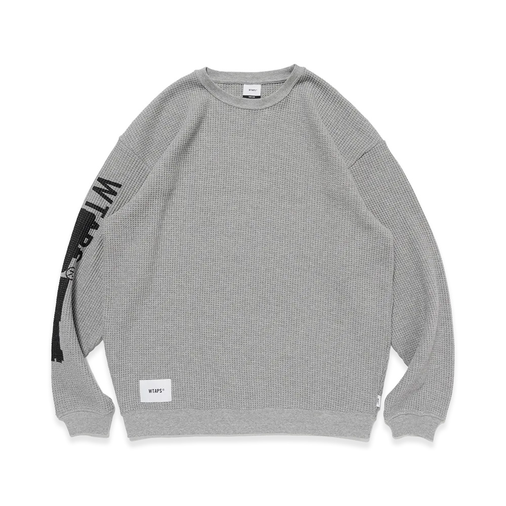 WTAPS Waffle Ribbed / LS / Cotton "Gray"