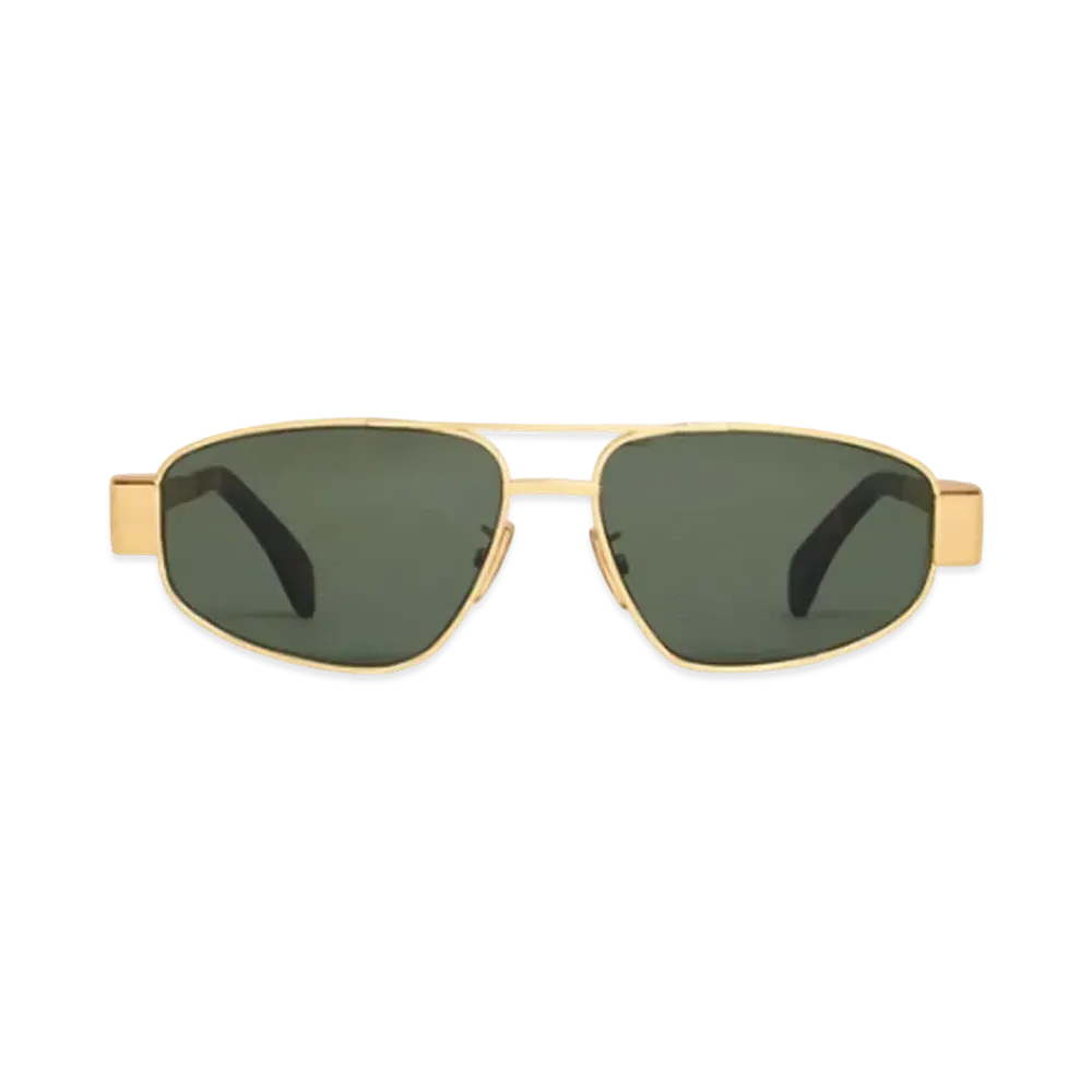 CELINE Triomphe Metal 03 Sunglasses In Metal "Gold"