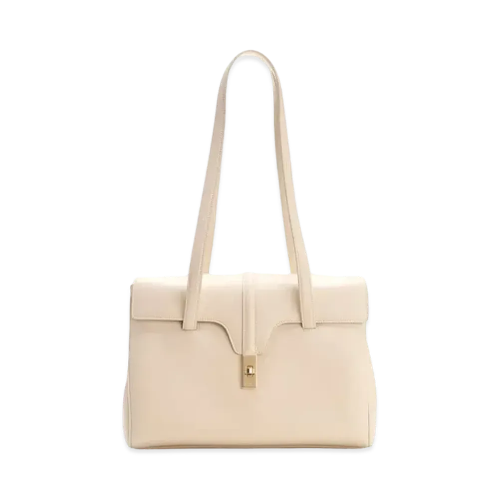 CELINE Medium Soft 16 Bag in Smooth Calfskin "Ivory"