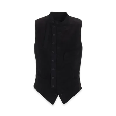 S'YTE 6W Soccer Corduroy Stand Collar Vest "Black"