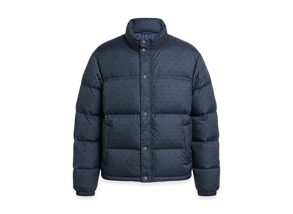 Chrome Hearts Stiff V2 CH Plus Patterned Down Jacket "Navy"