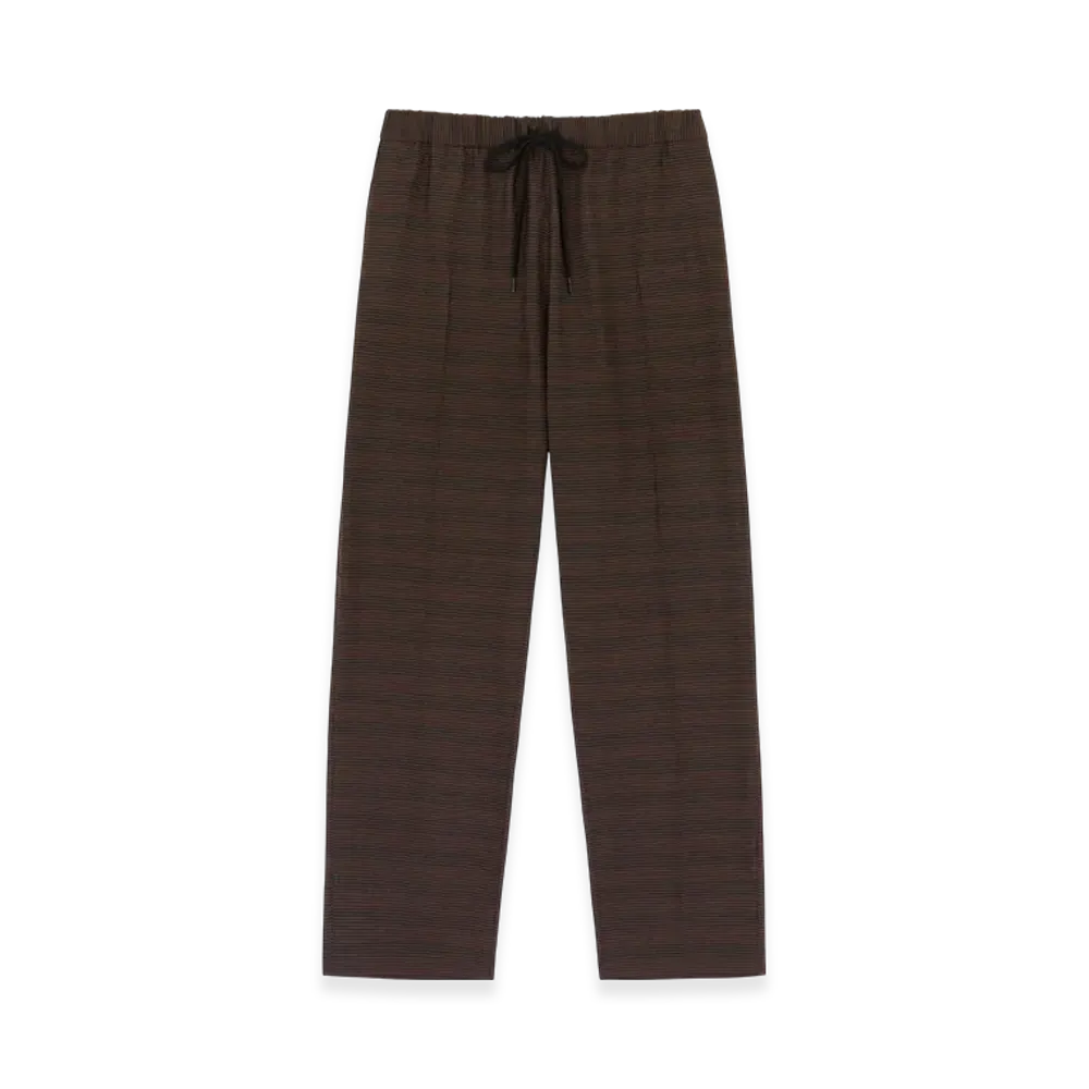 MM6 Maison Margiela Men's Check Trousers "Brown/Black"