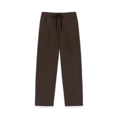 MM6 Maison Margiela Men's Check Trousers "Brown/Black"