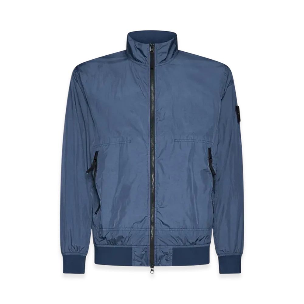 Stone Island 42822 Garment Dyed Crinkle Reps Nylon Blouson - 23SS "Avio Blue"