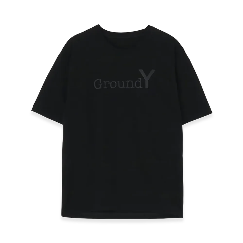 Ground Y Black Ground Y Logo Graphic Print Standard T-Shirt "Black"