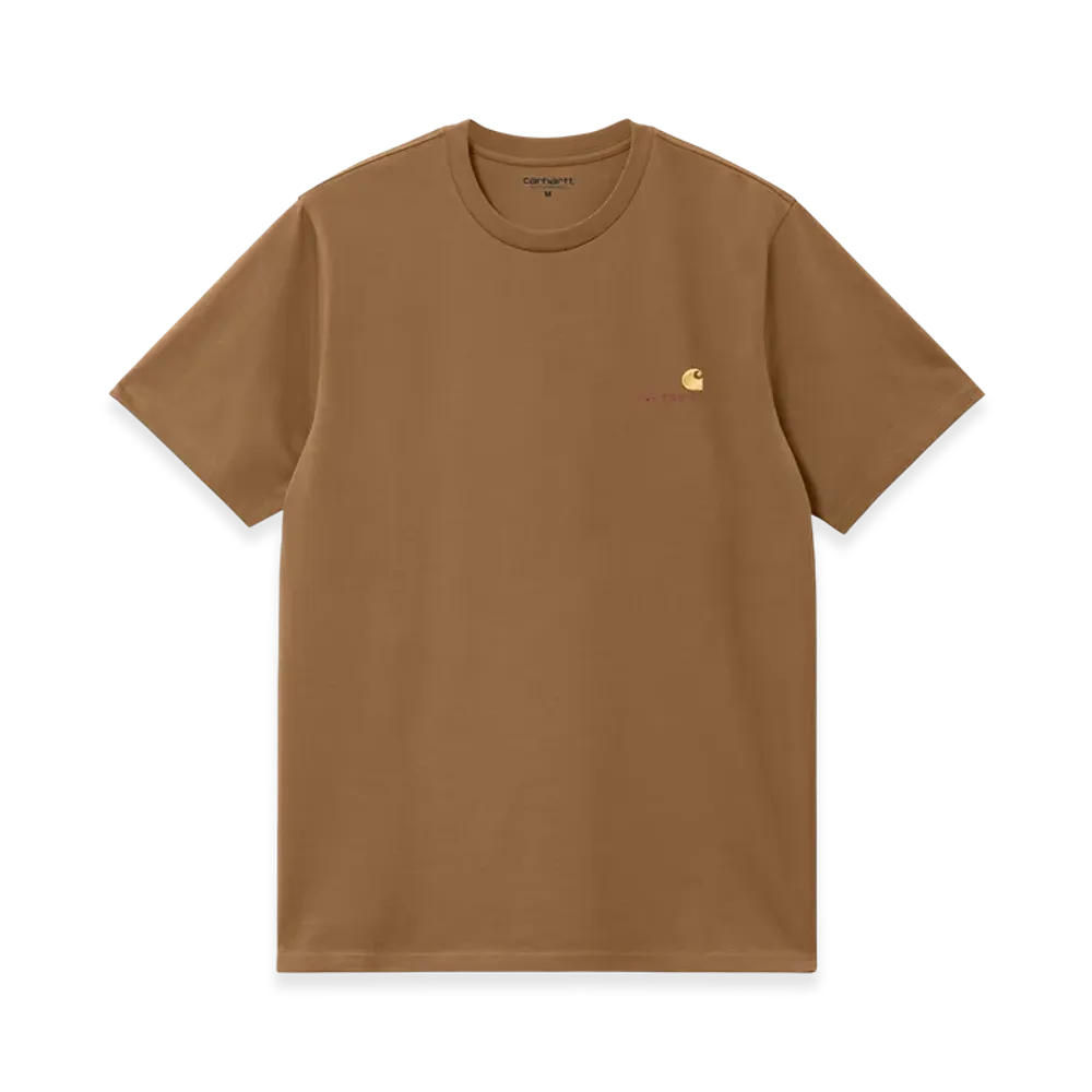 Carhartt WIP S/S American Script T-Shirt "Hamilton Brown"