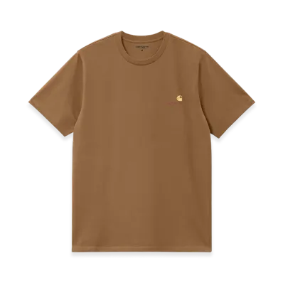Carhartt WIP S/S American Script T-Shirt "Hamilton Brown"