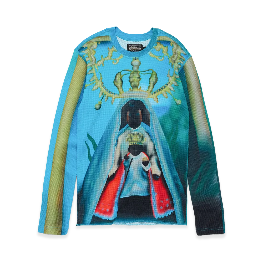 DENIM TEARS Spacebrat Black Madonna Thermal "Multi"