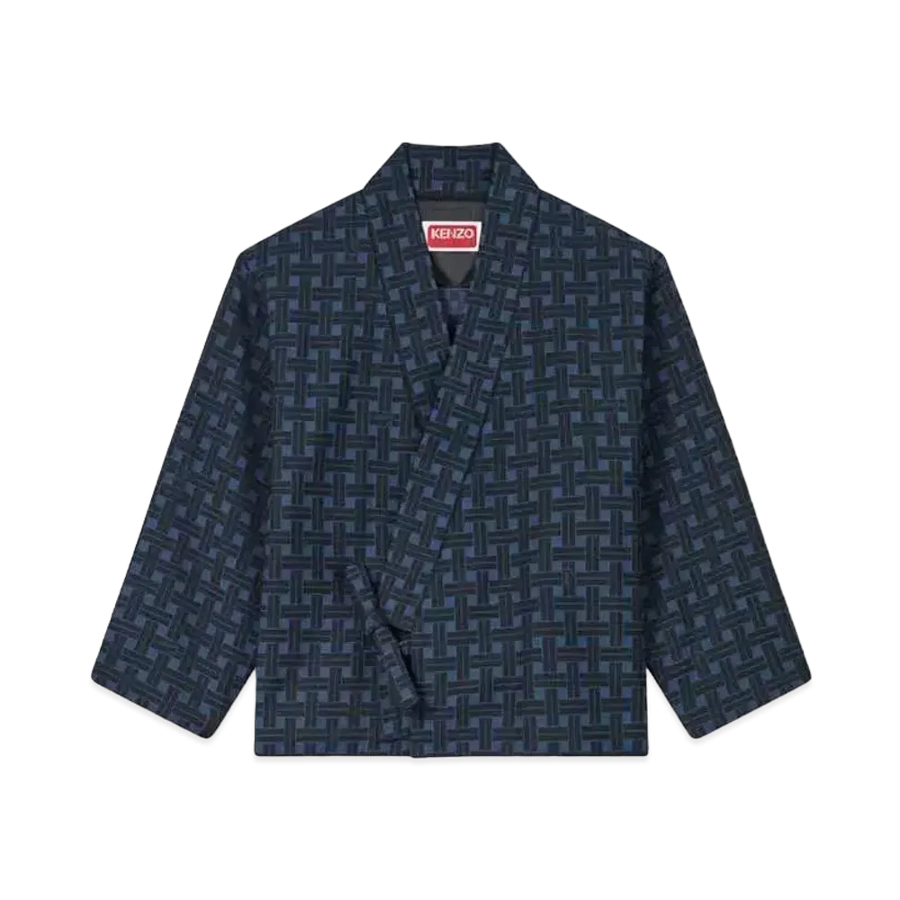 KENZO 'WEAVE' KIMONO "Midnight Blue"