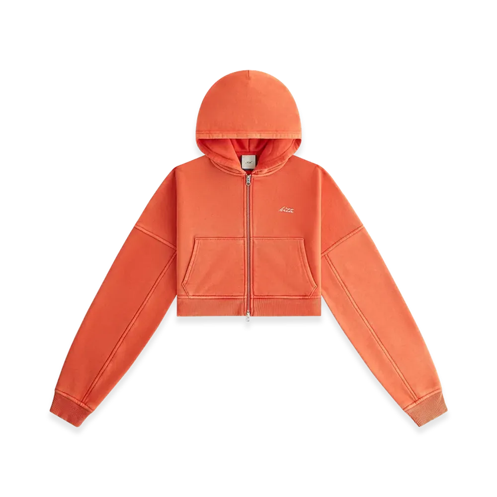 Kith Women's Hendler Cropped Hoodie "Wildfire"
