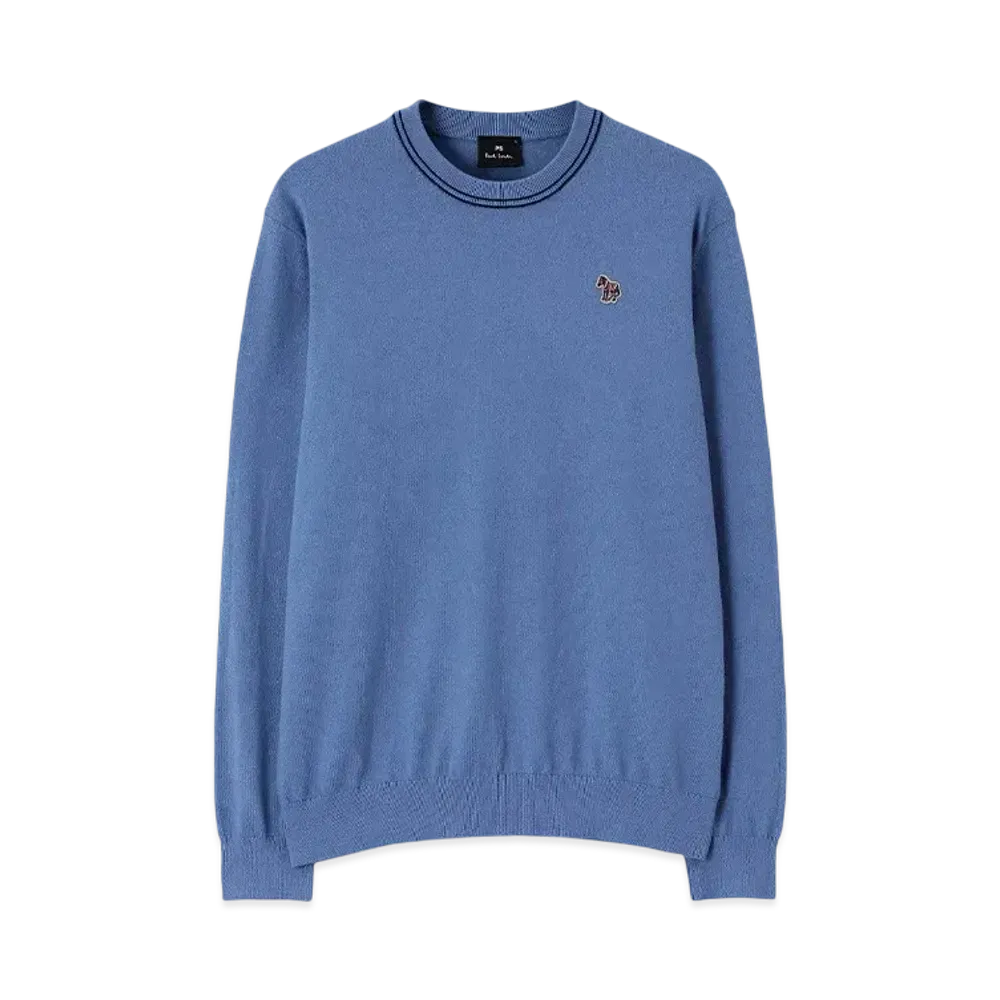 Paul Smith Sports Stripe Zebra Crew Neck Knit "GrayishBlue"