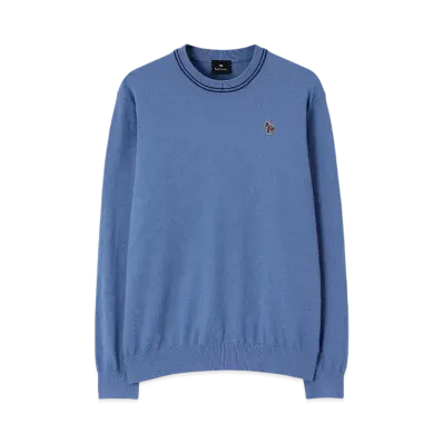 Paul Smith Sports Stripe Zebra Crew Neck Knit "GrayishBlue"