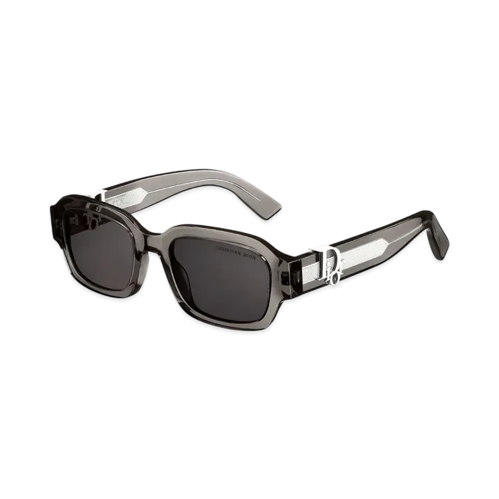 Dior x KAWS DiorOblique S2I Rectangular Sunglasses "Transparent Black"