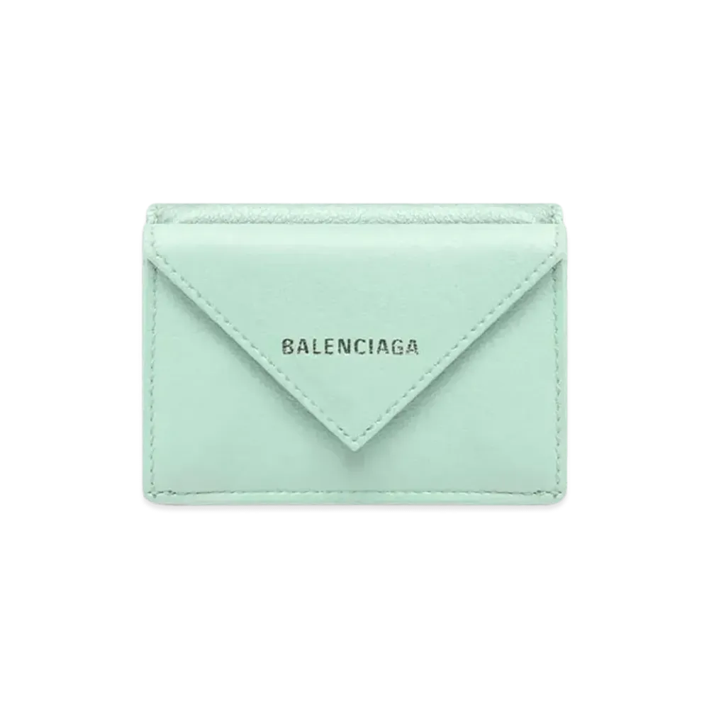 BALENCIAGA Papier Mini Wallet "Blue"