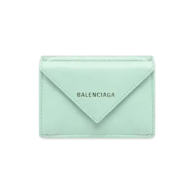 BALENCIAGA Papier Mini Wallet "Blue"
