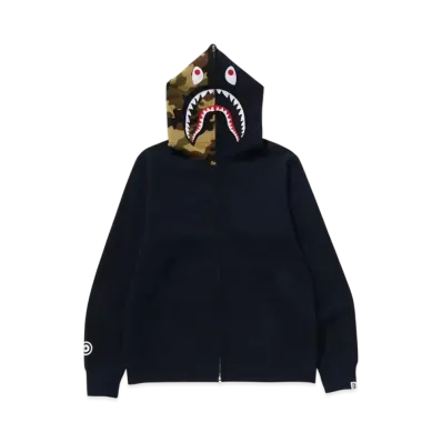 A BATHING APE 1ST Shark Full Zip Hoodie "Navy"