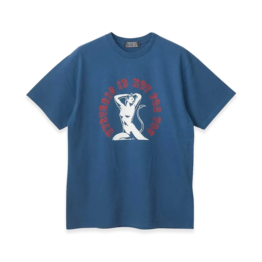 HYSTERIC GLAMOUR Hot For You T-Shirt "Blue"