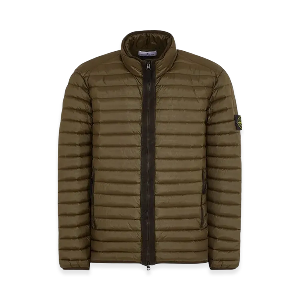Stone Island 42324 Packable Loom Woven Chambers R-Nylon Down-TC Jacket - 23FW "Olive Green"