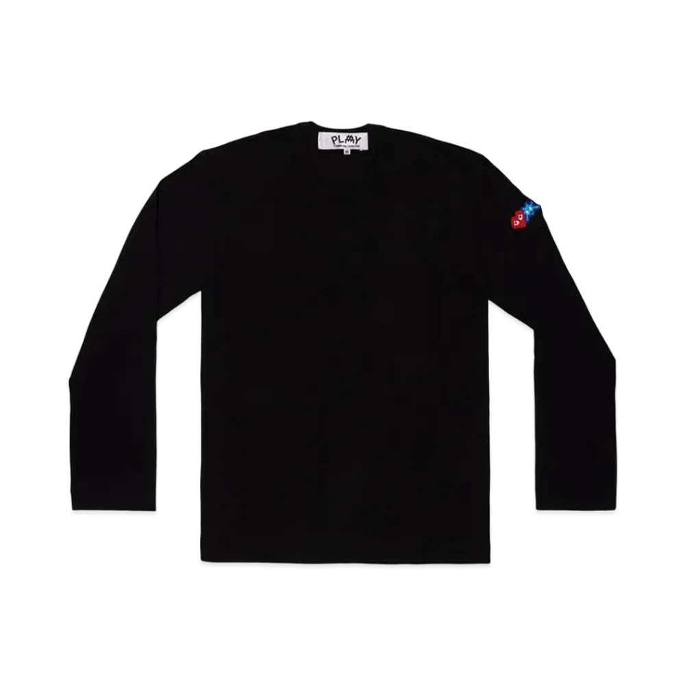 PLAY COMME des GARCONS Invader Cotton L/S T-Shirt "Black"