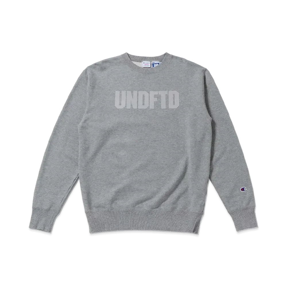 UNDEFEATED CHAMPION UNFTD LOGO CREW SWEAT - C8-S023 "Gray"