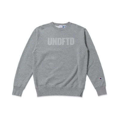 UNDEFEATED CHAMPION UNFTD LOGO CREW SWEAT - C8-S023 "Gray"