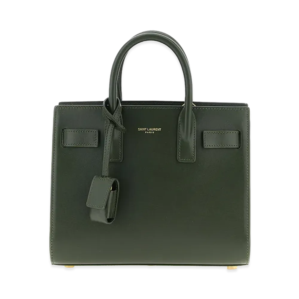 Saint Laurent Women's Nano Sac De Jour Handbag "Green"